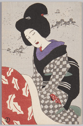 竹久夢二木版絵はがき / Picture Postcard of Wood-Block Print by Takehisa Yumeji image