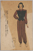 中原淳一画　防空服兼活動着/Illustration by Nakahara Junichi, Air Defense Suit and Clothes for Activities image