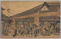 越後屋呉服店 店先 / In Front of the Echigoya Kimono Fabrics Shop image