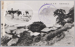 (大島風景風俗)岡田港と乳牛 / (Scenery and Customs of Ōshima Island) Okada Port and Dairy Cows image