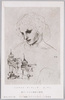 レオナルド・ダ・ヴィンチ　デッサン　聖ヂャコモの頭像と建築/Sketch by Leonardo da Vinci: Head Sculpture of S. Giacomo and Architecture image