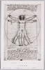 レオナルド・ダ・ヴィンチ　デッサン　人体比例図/Sketch by Leonardo da Vinci: The Proportions of the Human Figure image