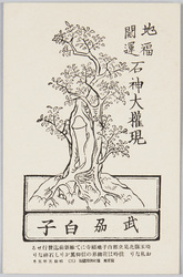 埼玉県北足立郡白子地福寺にて発行せる札(石神大権現) / Fuda (Ishigami Daigongen) Issued at Jifukuji Temple in Shirako, Kita'adachigun, Saitamaken image