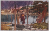 三色版藤と美人(2)/Three-color Print, Wisterias and Beautiful Women (2) image
