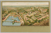 [大正博覧会]THE　BIRD'S　EYE　VIEW　OF　THE　TOKYO　TAISHO　EXPOSITION, UYENO　PARK, TOKYO. MARCH 20 TO JULY 31-1914/[Tokyo Taishō Exhibition] Bird's-eye View of the Tokyo Taishō Exhibition, Ueno Park, Tokyo, March 20 to July 31, 1914 image