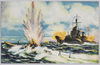 われらの大艦隊　敵の潜水艦を撃沈する駆逐艦/Our Great Fleet, Destroyer Sinking an Enemy Submarine image