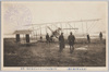 (大日本軍用飛行機)今や飛行せんとするモ式飛行機の背面/(Imperial Japanese Army Airplane) The Back of the Maurice Farman Model Airplane About to Take Flight image
