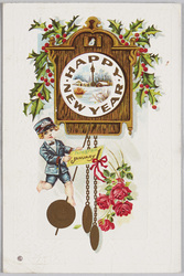 鳩時計と郵便配達の少年 (Happy New Year) / Cuckoo Clock and Mail Boy (Happy New Year) image