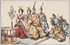 和装束にて皇室行事を行う明治天皇　皇后　皇太子　皇太子妃/Emperor Meiji, Empress, Crown Prince, and Crown Princess in Washōzoku Performing an Imperial Ceremony image