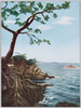 屋島風光・遠く雲煙のかなたに中国の連山を見る長崎鼻/Scenery of Yashima Island, Nagasakibana and the Mountains of Chūgoku Region in the Distance Beyond the Clouds image