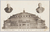 取締雷権太夫　大角力常設館　取締高砂浦五郎/Gondayū Ikazuchi (Director),  Ōzumō Jōsetsukan (later the Kokugikan Sumō Hall), Uragorō Takasago (Director) image
