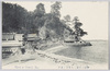 伊勢二見浦三角堂天ノ岩戸/Sankakudō Building and Amanoiwato (A cave in Japanese Mythology) Futamigaura Bay in Ise image