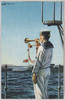 われ等の大艦隊　ラッパを吹く水兵/Japanese Fleet, Sailor Playing a Trumpet image