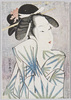 鳥高斎栄昌画　郭中美人競　笹屋春日野/By Eishō Chōkōsai, Beauties of the Pleasure Quarters, Kasugano of Sasaya image