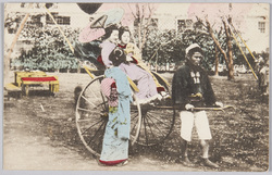 人力車に乗る女性達 / Women in a Rickshaw image