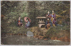 日本庭園と少女達 / Girls in a Japanese Garden image