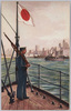 外国の港に入った練習艦の歩哨/Sentinel on a Training Vessel in the Port of a Foreign Country image