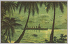 南洋の島陰に碇泊する巡洋艦隊/Cruiser Unit at Anchor behind a Southern Island image