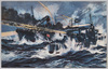 難破船を救ける駆逐艦(右)/Destroyer (Right) Saving a Damaged Ship image
