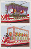 銀婚式奉祝花電車　藤に菖蒲/奉祝/Decorated Train to Celebrate Emperor Taishō's Silver Wedding Anniversary image