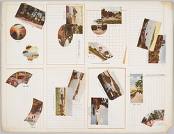 裁断前絵ハガキ FAMOUS PLACE AND FINE PROSPEKTS / Uncut Picture Postcard of FAMOUS PLACE AND FINE PROSPECTS image