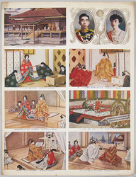 裁断前絵ハガキ 攝政宮殿下良子女王殿下御大婚式 / Uncut Picture Postcard of Wedding Ceremony of Prince Regent and Princess Nagako image