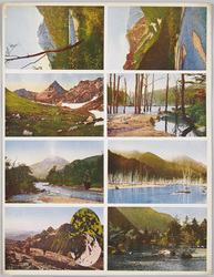 裁断前絵ハガキ 山岳風景 / Uncut Picture Postcard of "Mountain Scenery" image