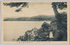 会津猪苗代湖畔ヨリ翁島御用邸ヲ望ム/View of the Imperial Villa on Okina Island From the Lakeside, Lake Inawashiro, Aizu image