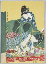 喜多川歌麿画 幌蚊帳 / Painting by Kitagawa Utamaro, Mosquito Net image