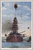 巨艦陸奥・長門の勇姿と観測気球/The Majestic Figures of the Giant Warships Mutsu and Nagato and Observation Balloons image