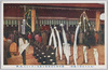 新宿御苑葬場殿正殿前に於ける弓・楯・鉾/Bows, Shields and Lances Displayed in Front of the Funeral Hall in the Shinjukugyoen Imperial Garden image