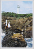 白浜の海女と灯台/Ama (Female) Divers and the Lighthouse in Shirahama image