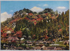 立石寺　春の新緑・秋の紅葉の美で有名なる山寺全景/Panoramic View of Yamadera Temple in Spring and in Fall, Risshakuji Temple,  image