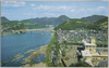 犬山城天守閣より木曽川上流の展望/Panoramic View of Kiso River as Seen from the Main Keep of Inuyama Castle  image
