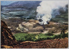 大有珠山頂から見た隆起中の昭和新山と火口群/Rising Mt. Shōwashinzan and Craters as Seen from the Top of Mt. Ōusu image