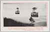比叡山頂の空中電車　其一/Mt. Hiei: Aerial Cable Cars over the Mountain Top (1) image
