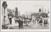 京橋通り小学生旗行列/Procession of Primary School Children Carrying Flags on the Kyobashidōri Street image