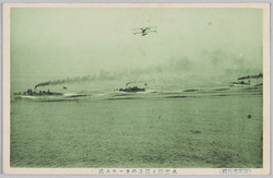 水雷艇と競走のカーチス式 / Curtiss T-32 Condor II Racing Against a Torpedo Boat image