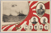 我封鎖艦隊之主力　加藤第二艦隊司令長官　栃内少将　岡田少将　ほか/Military Officers of the Japanese Blockade Fleet, Katō (Commander of the Second Fleet ), Major General Tochinai, Major General Okada, etc. image