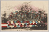 祝　青島陥落花電車(桜花、菊花)/Decorated Trains to Celebrate the Surrender of Qingdao (Cherry Blossoms and Chrysanthemums) image