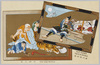 奉額　堀川夜討図　四睡之図/Hōgaku (Wooden Votive Tablet for Writing Wishes), Illustrations of 