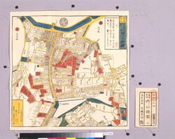 尾張屋版江戸切絵図 四ッ谷絵図 / Edo Kirie Zu Area Maps by Owariya, Yotsuya Area Map image