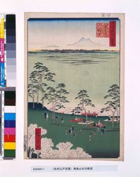 名所江戸百景　飛鳥山北の眺望 / One Hundred Famous Views of Edo: View to the North from Asukayama Hill image