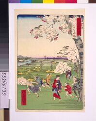 東京名所四十八景 飛鳥やま / Forty-Eight Famous Views of Tokyo: Asukayama Hill image