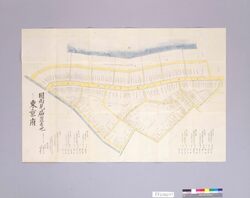 沽券絵図 本芝辺 十六番組四枚之内 / Document of Townspeople, Pictorial Map image