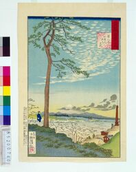 武蔵百景之内 目黒いゑんひう蔵 / One Hundred Views of Musashi : Magazines at Meguro image