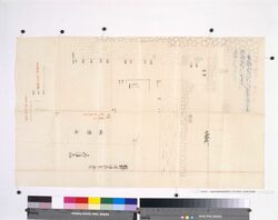 内桜田門番所関係絵図 寺社年頭御礼、但退散之節絵図 / Document Related to Samurai Class and Blue Print image