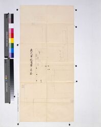 内桜田門番所関係絵図 夜火事地震雷之節図 / Document Related to Samurai Class and Blue Print image