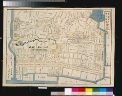 近江屋版江戸切絵図 改正 芝愛宕下西ノ久保辺図 / Area Map of Edo by Ōmiya: Shiba Atagoshita Nishinokubo (Revised) image