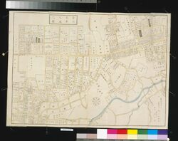 近江屋版江戸切絵図 改正 青山長者丸辺図 / Area Map of Edo by Ōmiya: Aoyama Chōjamaru (Revised) image